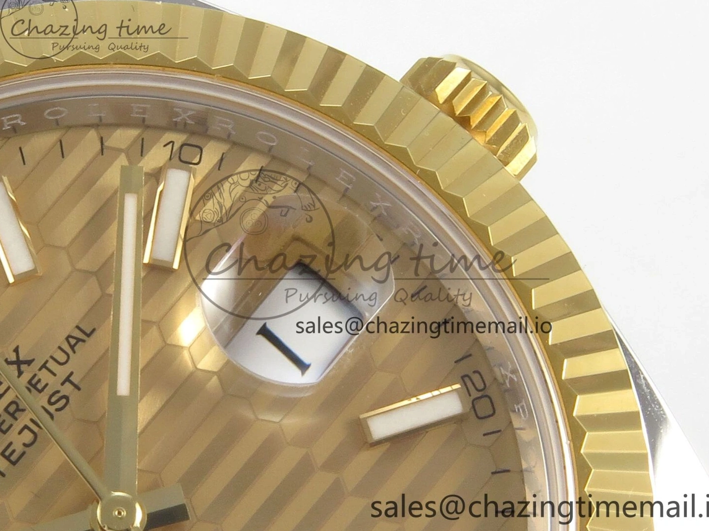 0226 TravelReady DateJust 41 126333 SS YG ARF 1:1 Best Edition YG Texture Stick Dial on Jubilee Bracelet SH3235 (Weighted) 217